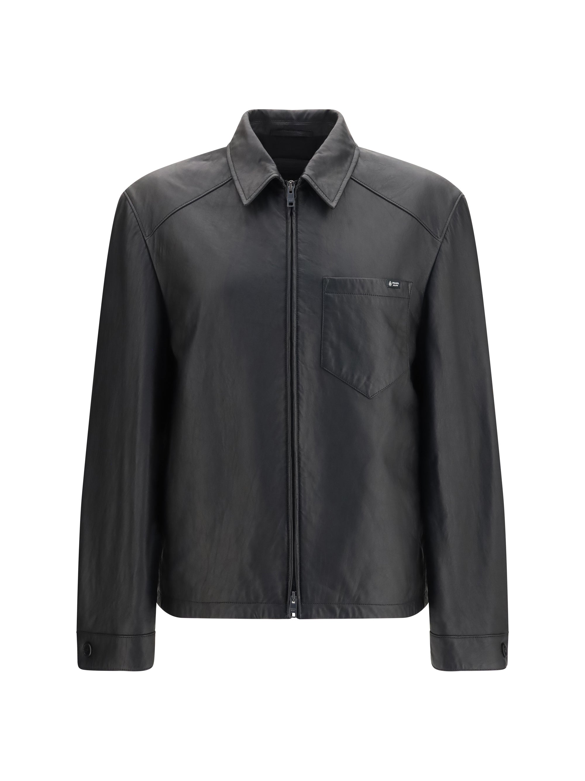 Nappa Leather Jacket — Black