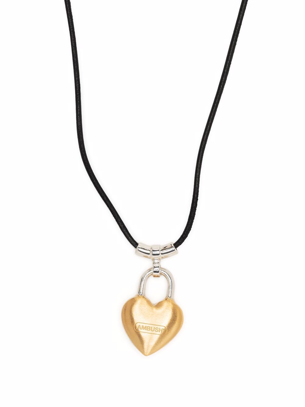 Heart padlock pendant necklace
