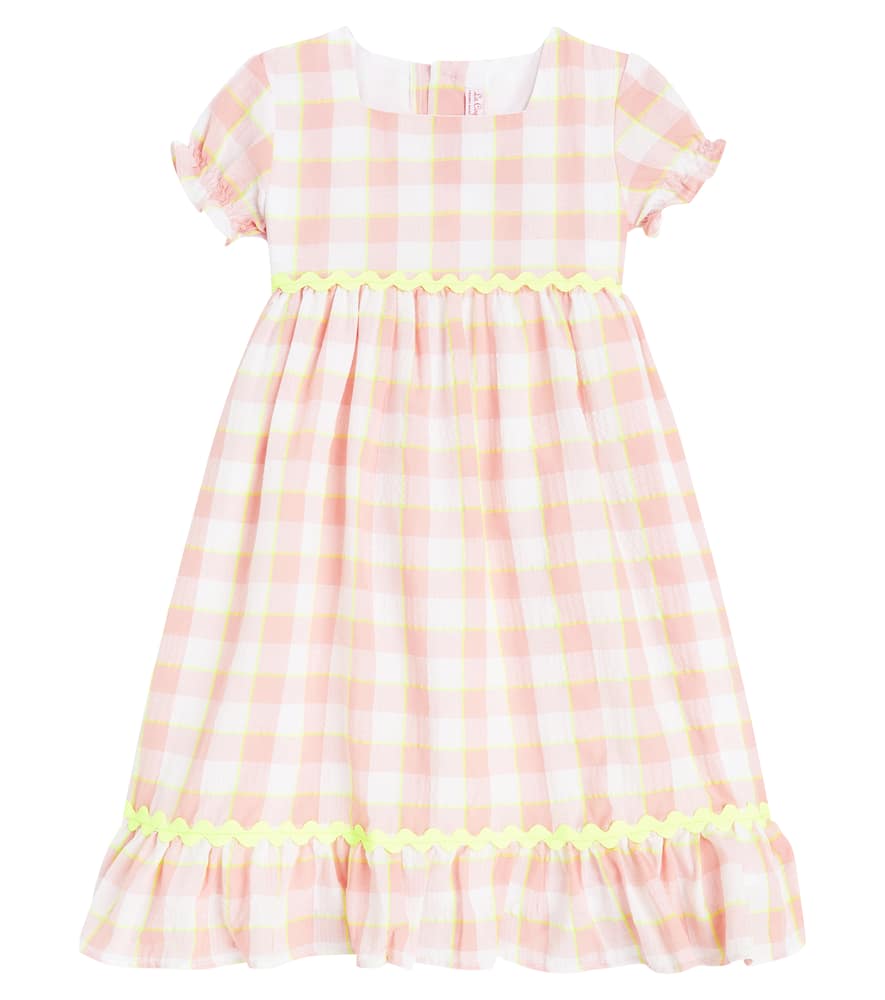 La Coqueta Gabrielle checked cotton dress