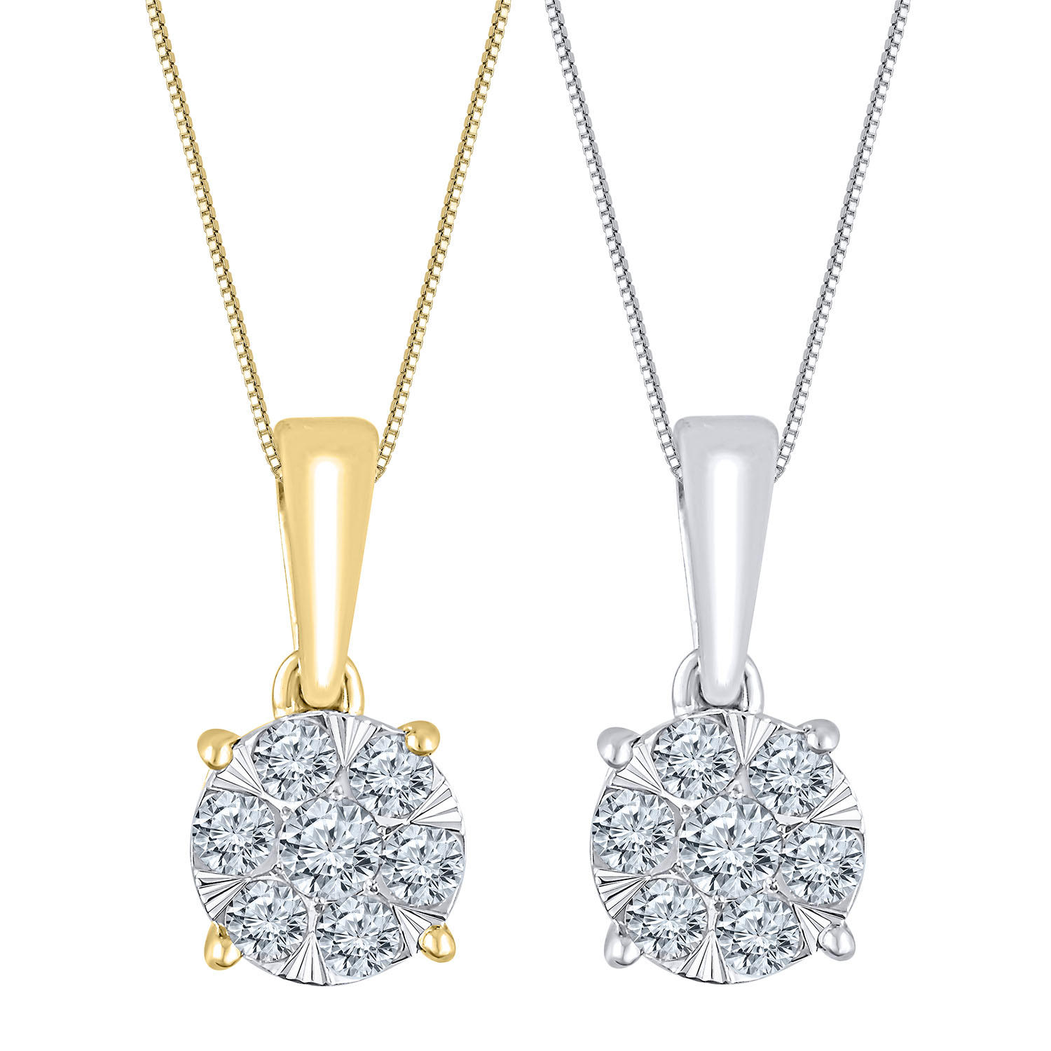 0.23CT.T.W.DiamondPendantin14kYellowGold
