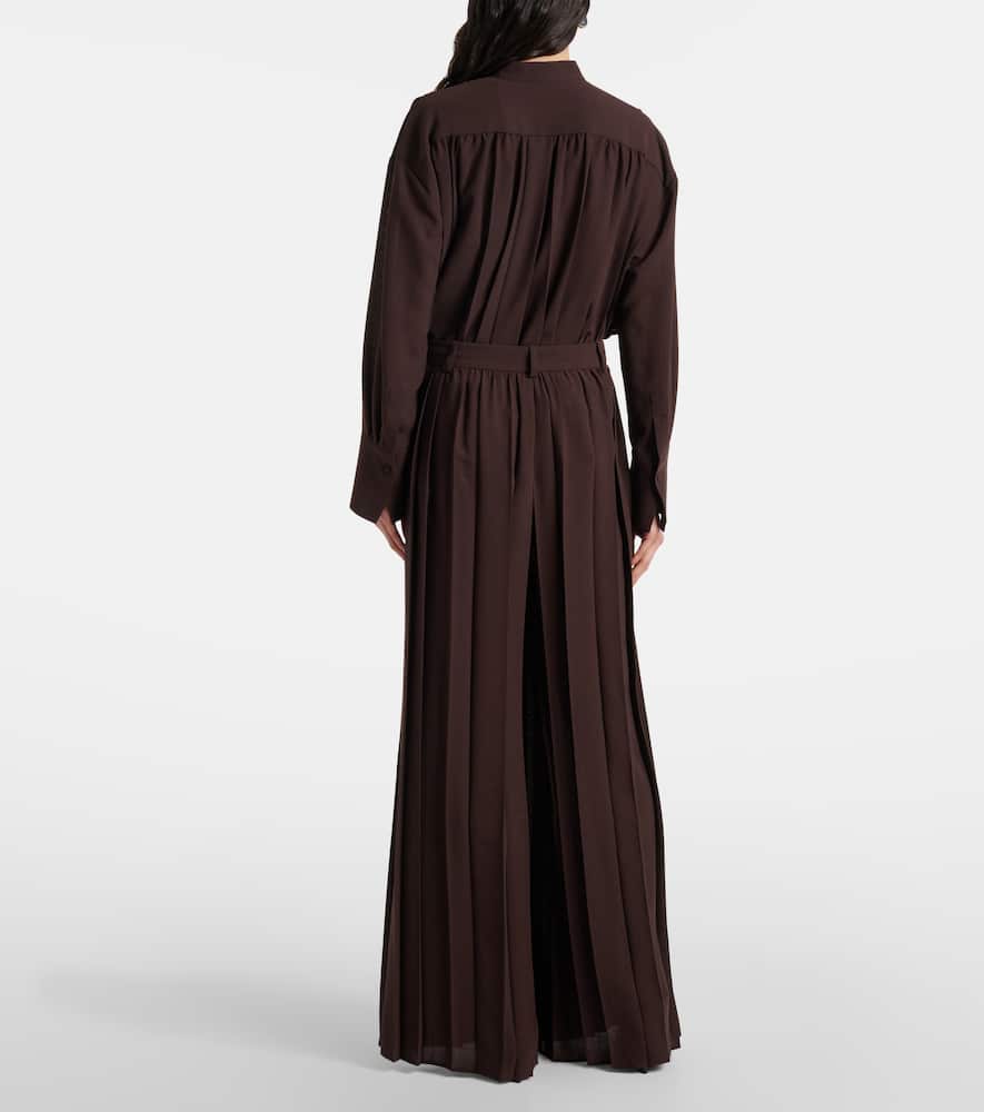 Tibre plissé wide-leg pants