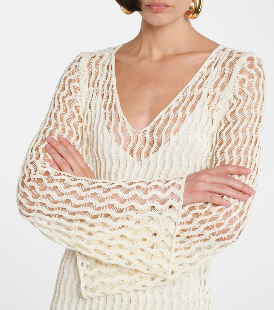 Jemmy open-knit maxi dress