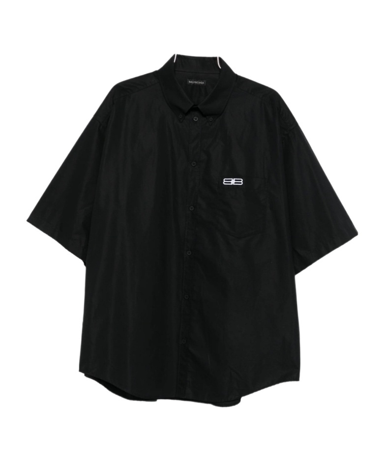 BB Logo Embroidered Oversized Shirt