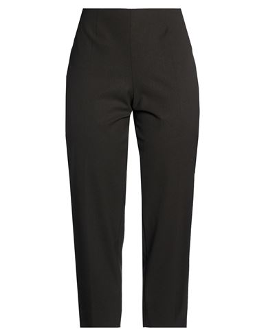 Woman Pants Charcoal Size 16 Virgin Wool, Polyamide, Elastane