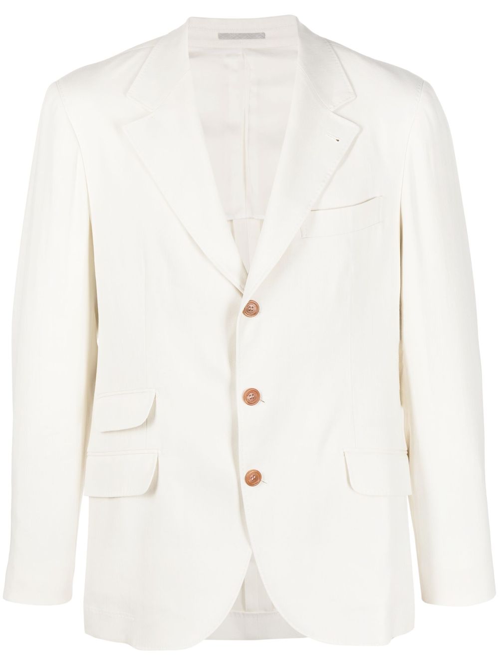 Single-breasted blazer - Neutrals