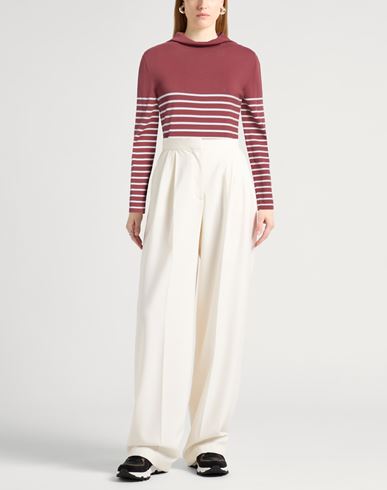 Liviana Conti Woman Turtleneck Brick Size 6 Viscose, Polyamide