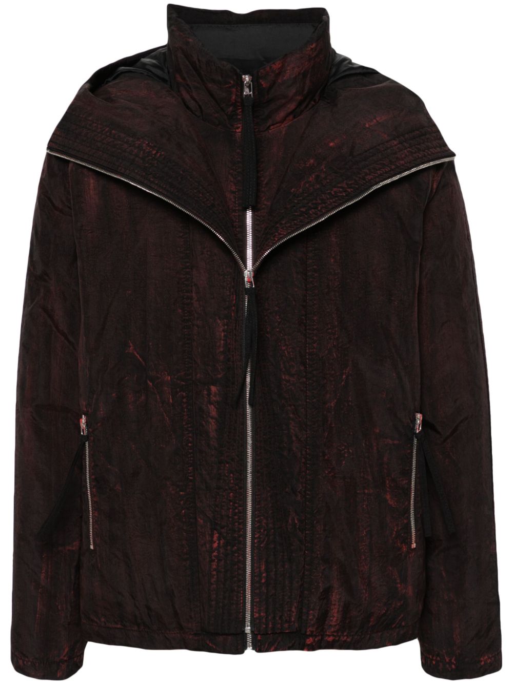 Hooded padded jacket - Black