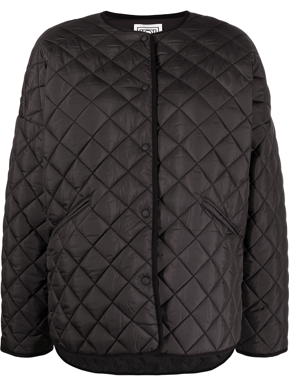 Oversized quilted jacket - Black