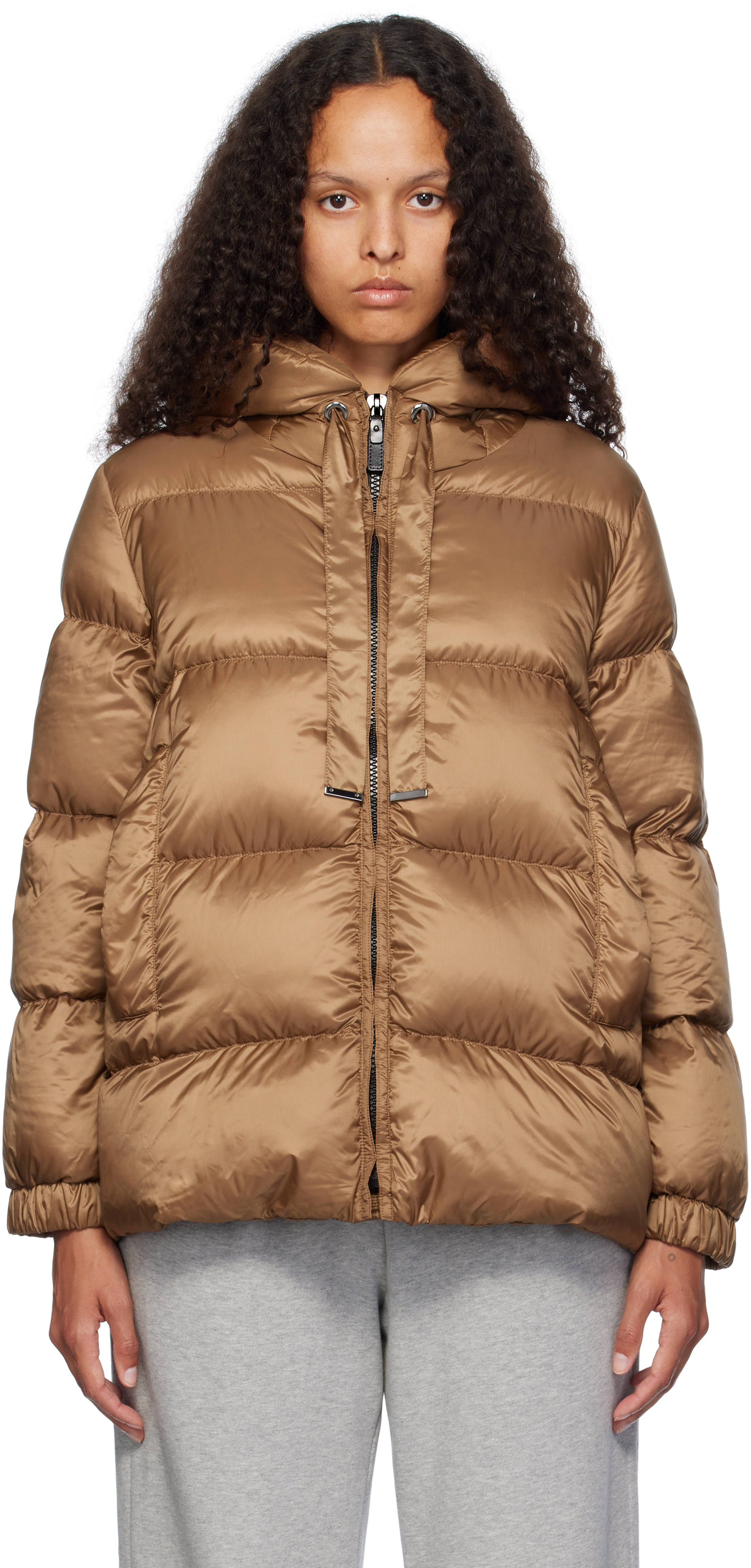 Max Mara Brown Seie Down Jacket