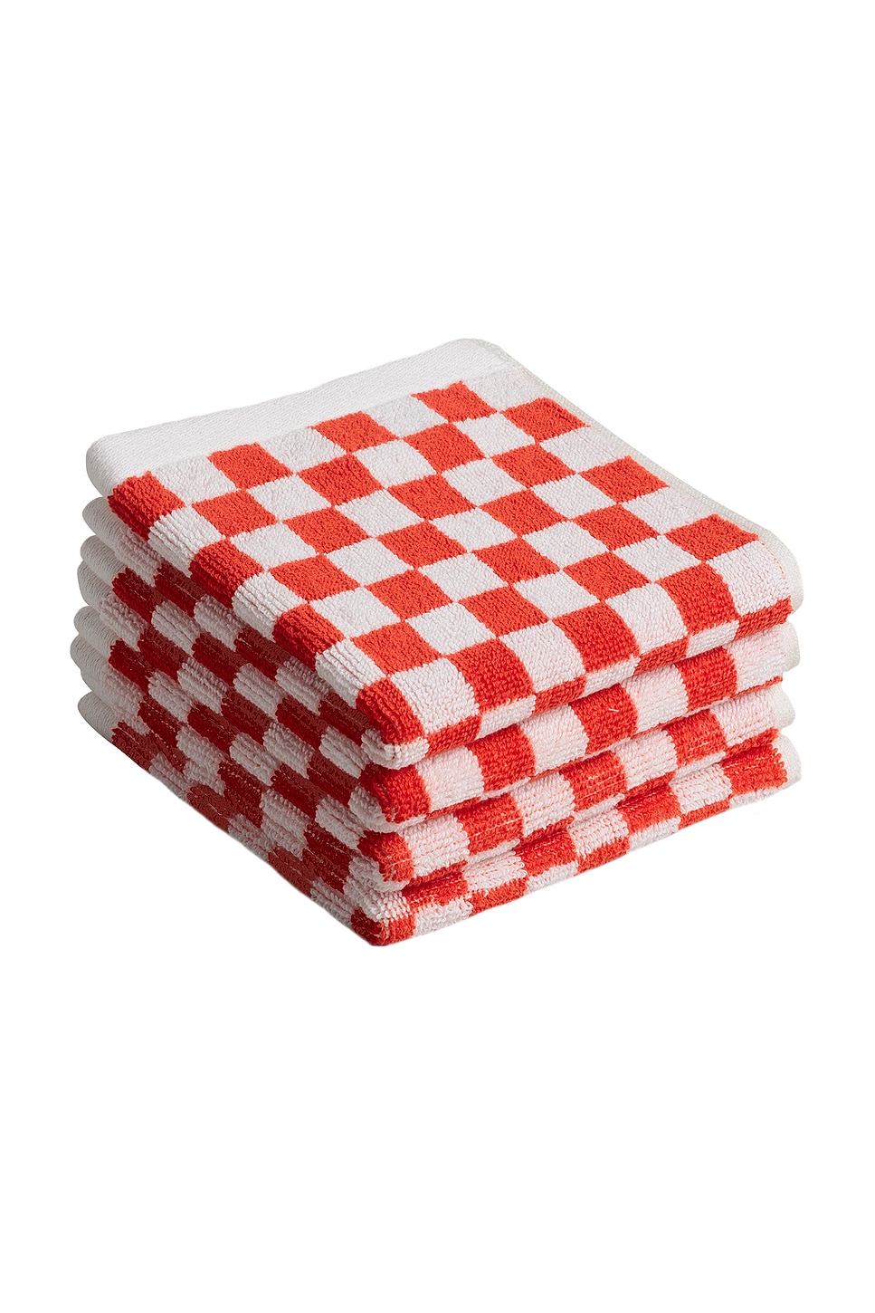 BAINA Limited Edition Face Cloth Gift Set in Paloma Sun & Ecru - Red. a