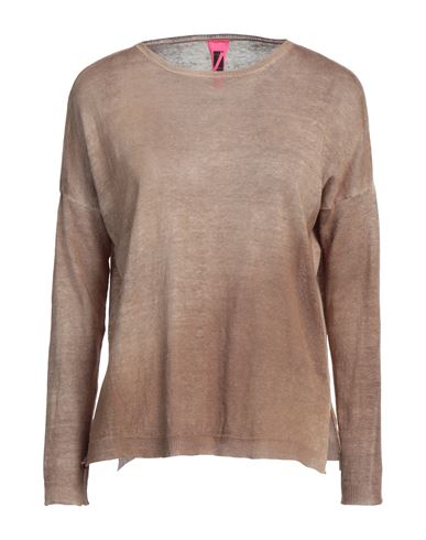 Alessandro Aste Woman Sweater Camel Size S Linen