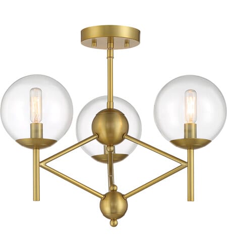 Auresa 3-Light Ceiling Light in Soft Bra
