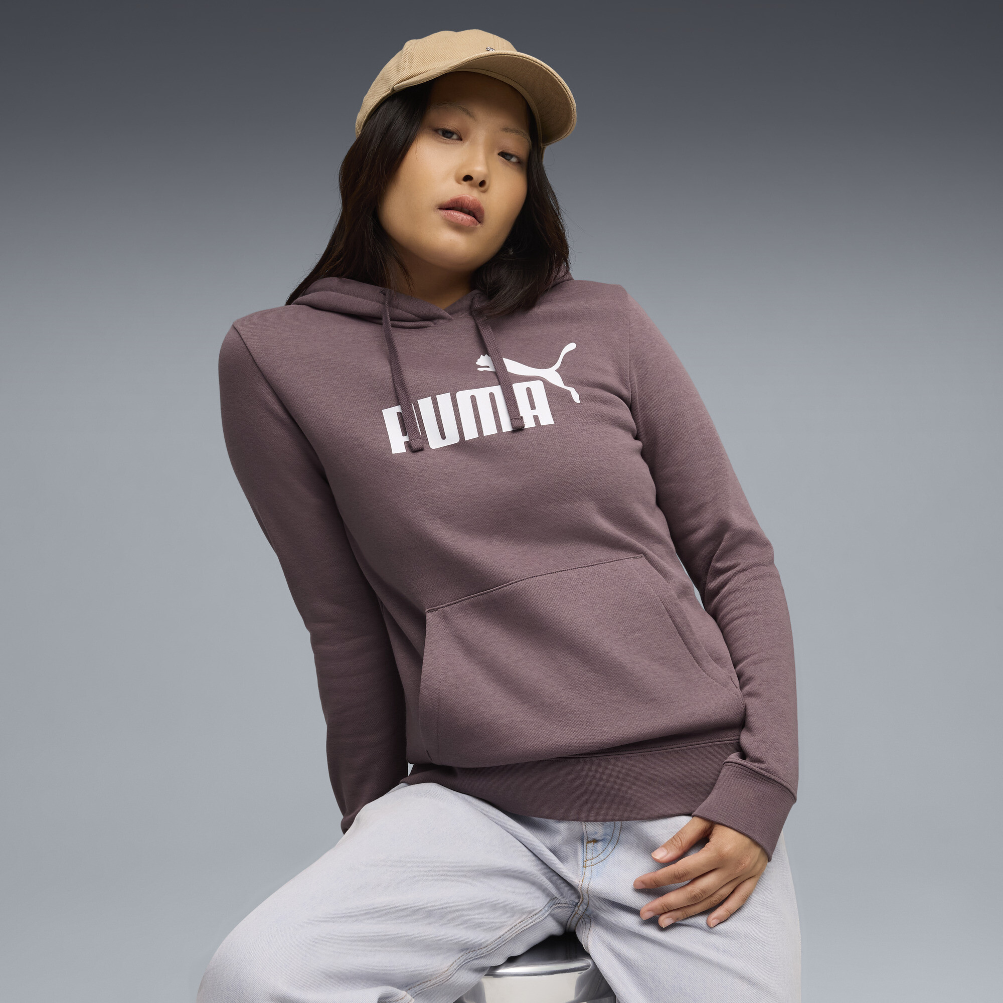 PUMA Essentials Women's Hoodie in Purple