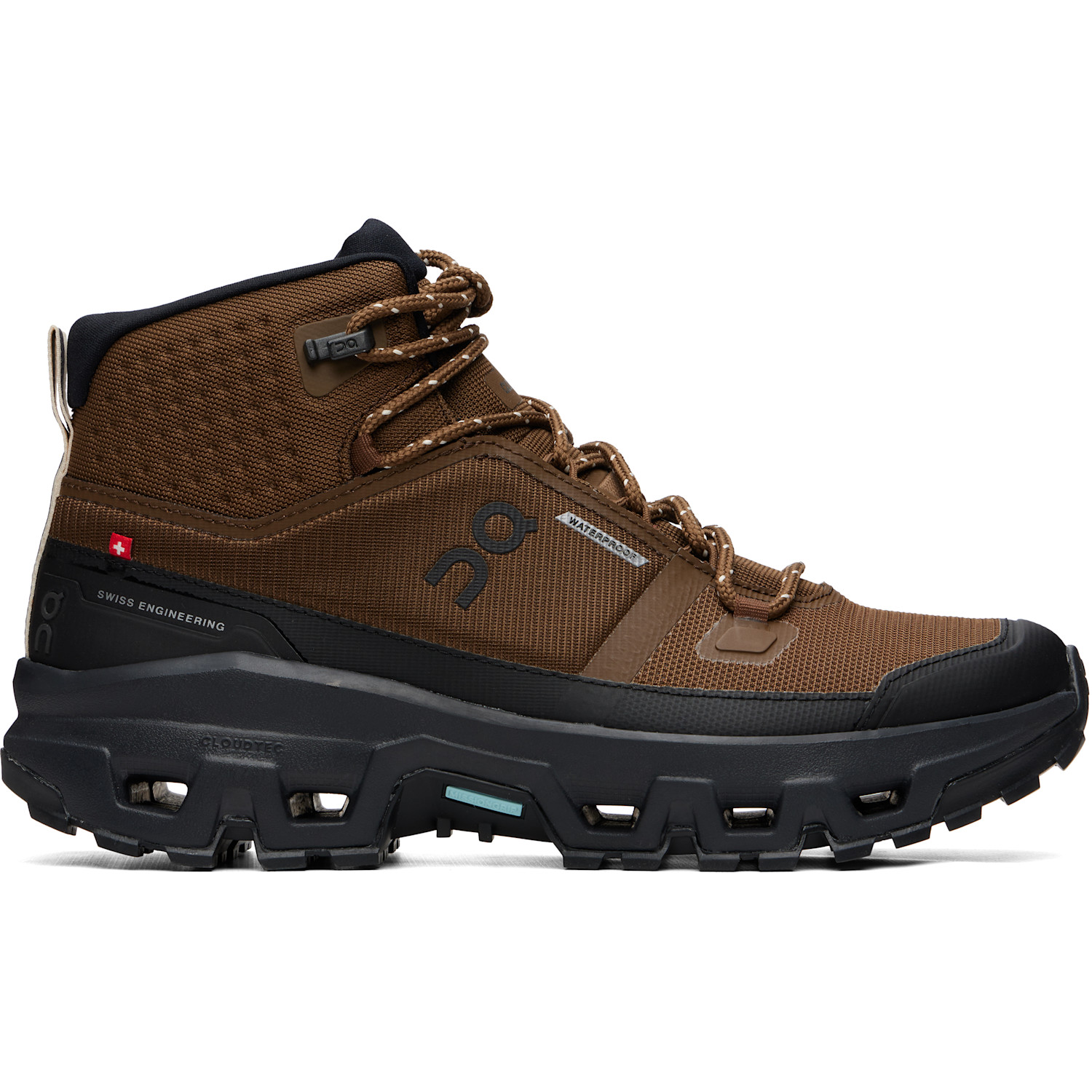 Brown Cloudrock Mid Waterproof Sneakers