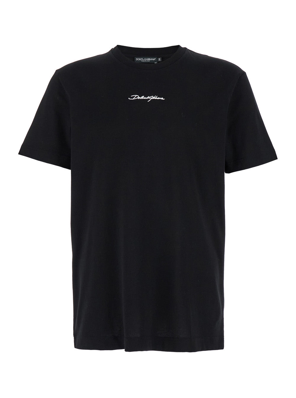 Logo-Embroidered T-shirt — Black