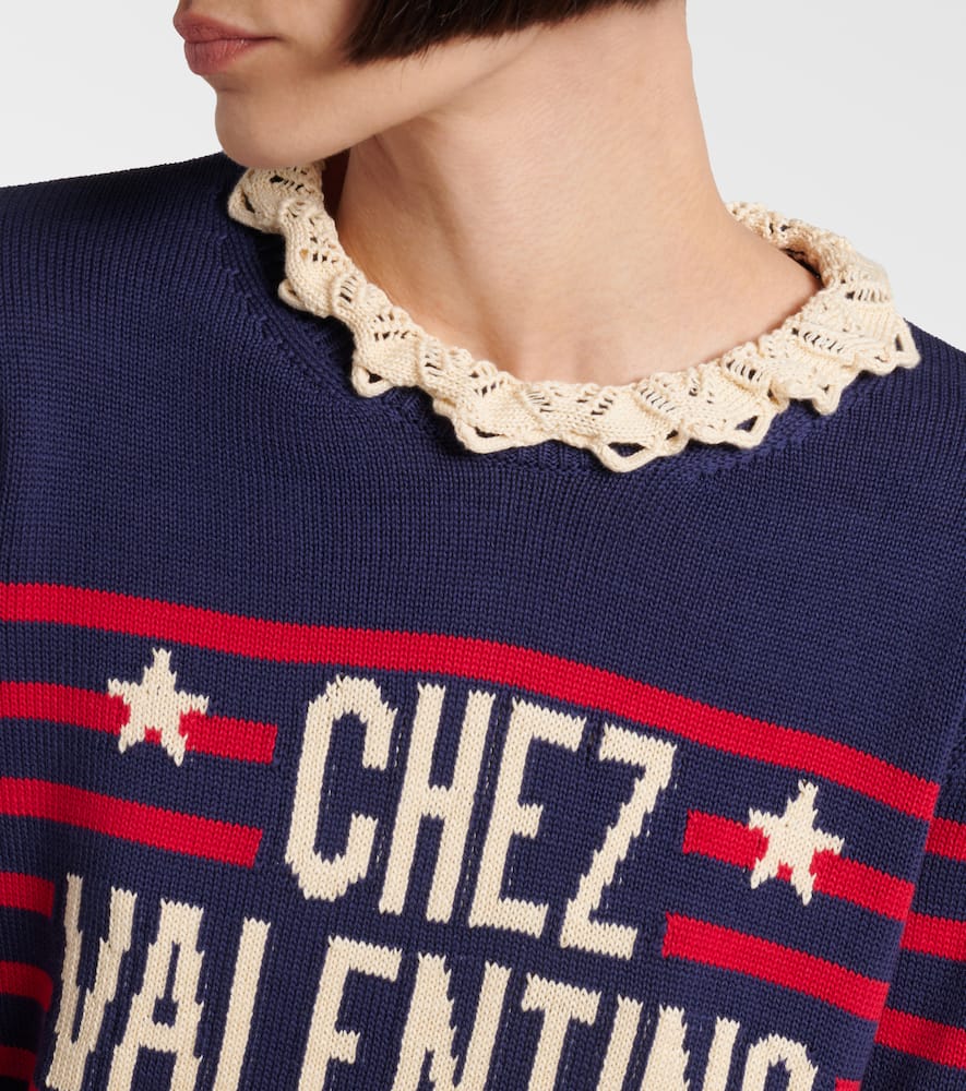 Chez striped cotton sweater