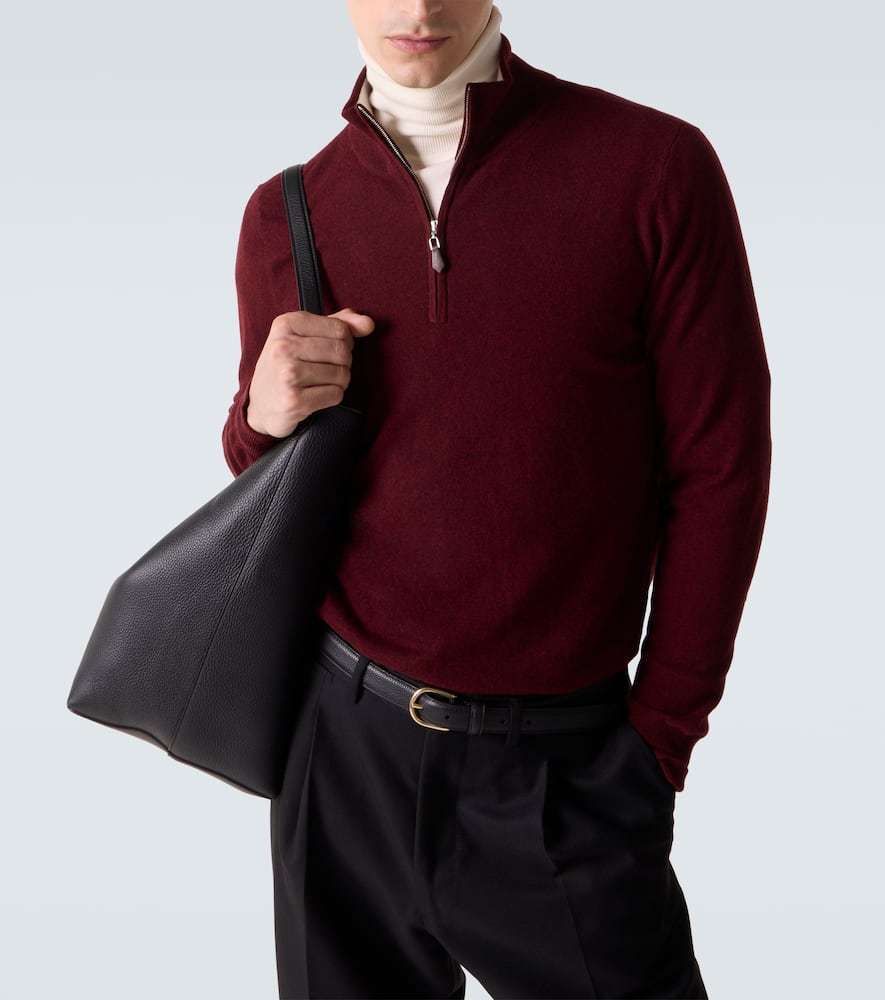 Mr Fenchurch cashmere half-zip sweater
