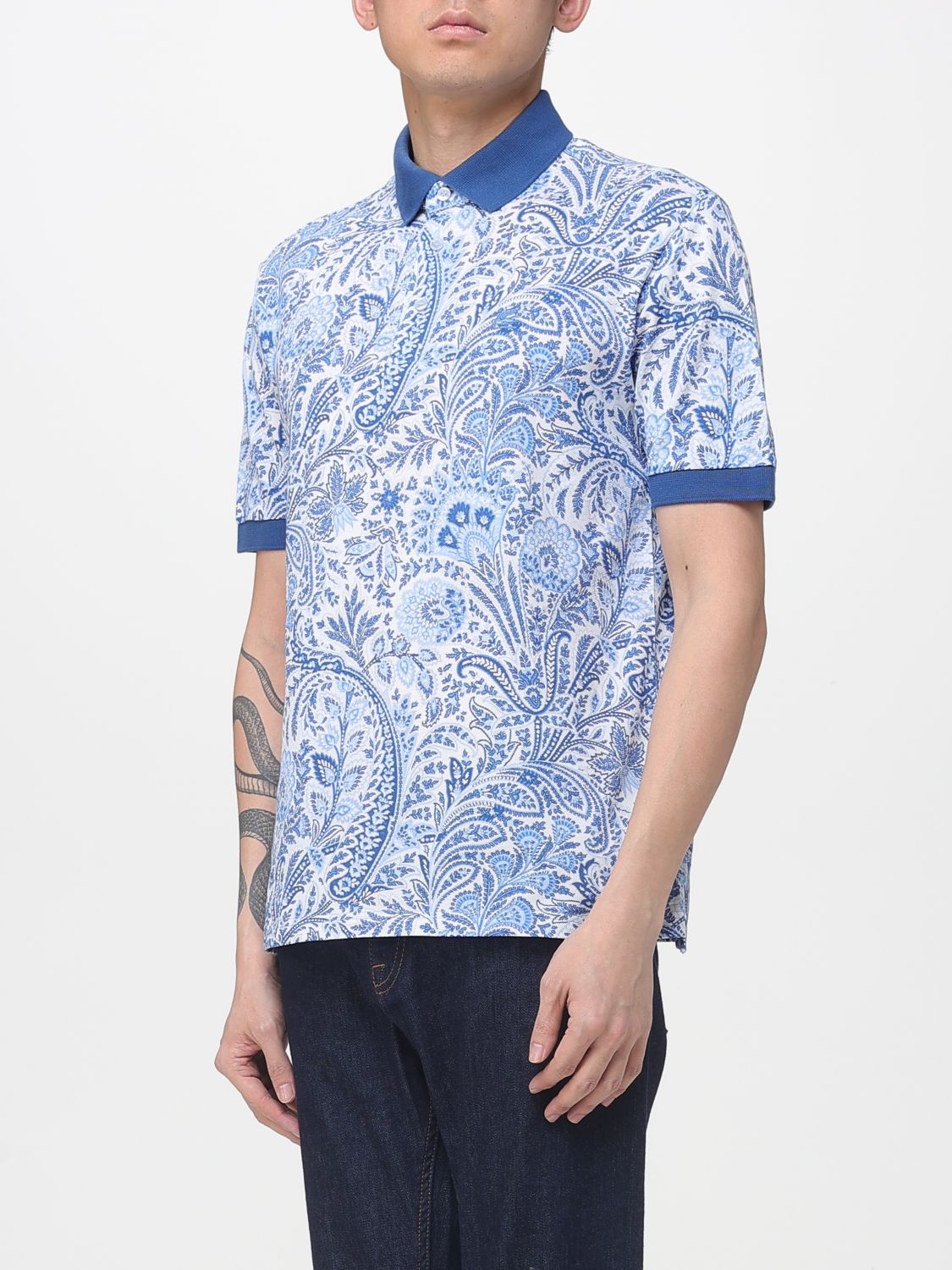 Polo Shirt Men color Blue