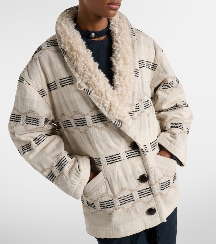 Qayla cotton-blend jacquard jacket