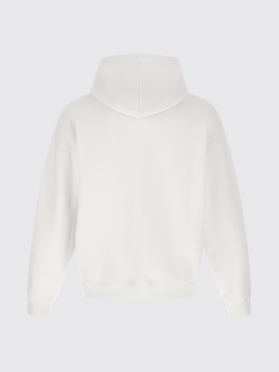 Cotton Hoodie with Contrast Logo and Drawstring
