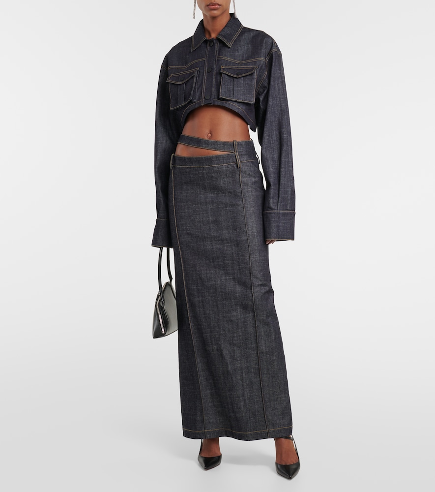 Ararat denim maxi skirt