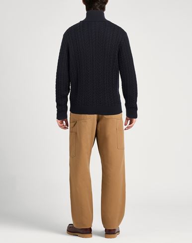Brooksfield Man Cardigan Midnight blue Size 40 Wool