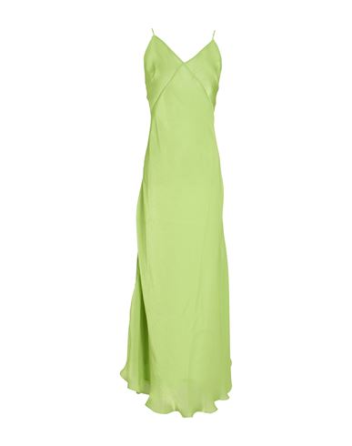 Woman Maxi dress Lime green Size M Polyester