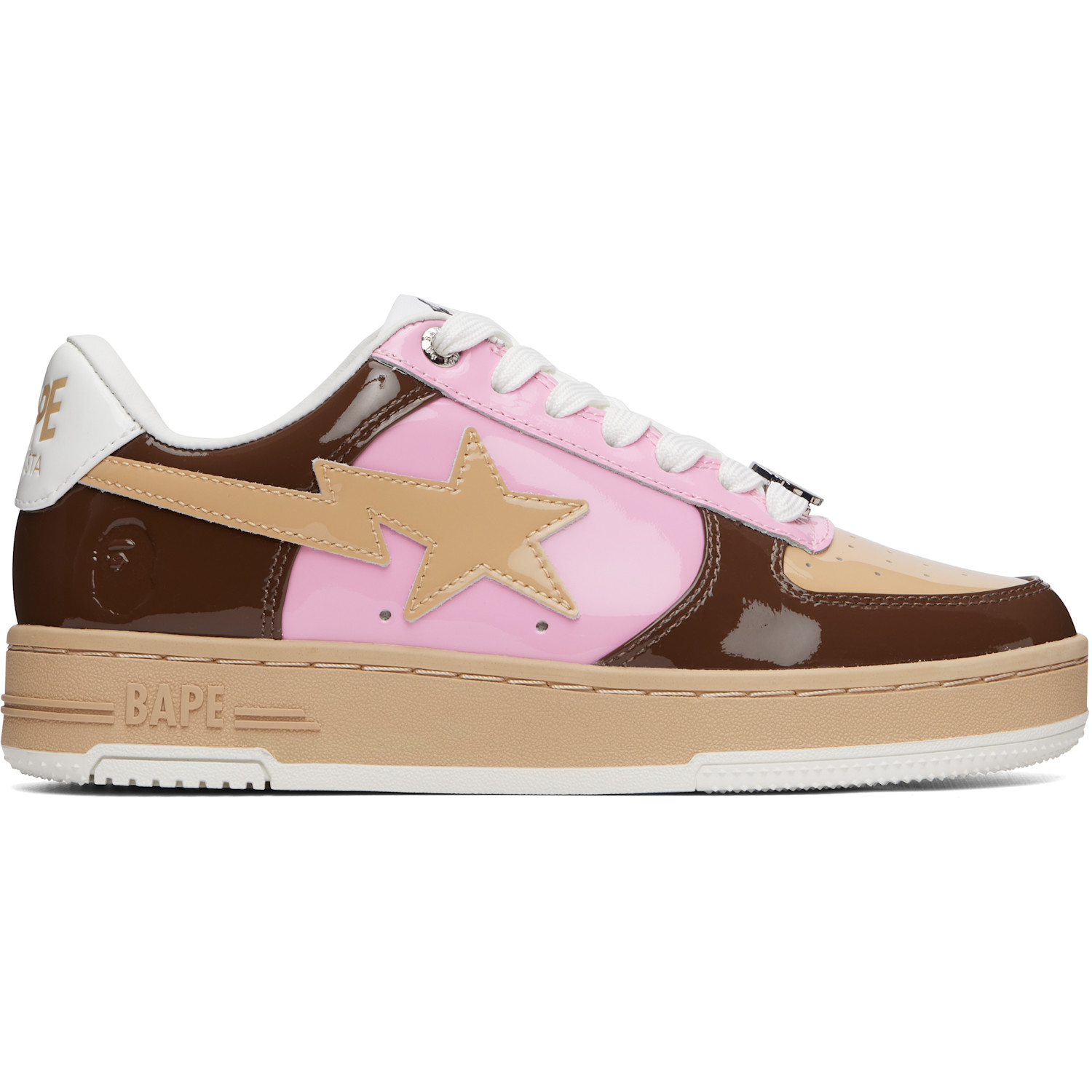 Brown & Pink STA #6 Sneakers