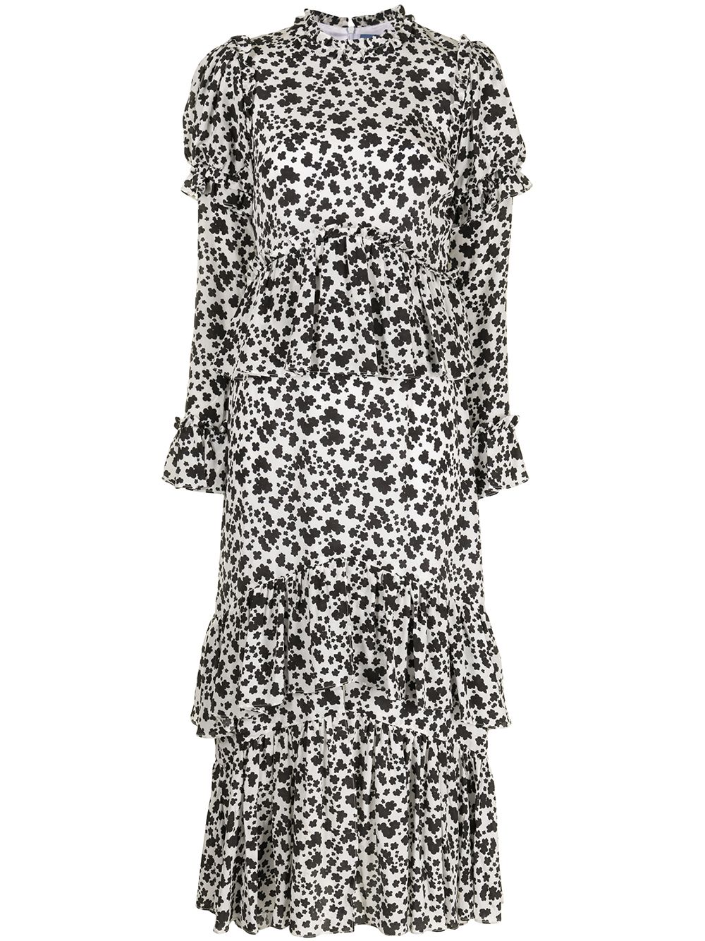 Parterre blossom print dress - White