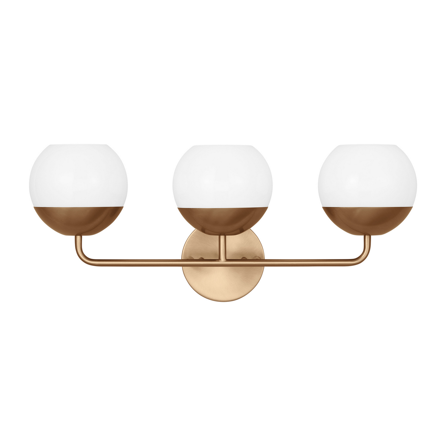 Alvin 3-Light LED Bathroom Vanity Light in Satin Bra
