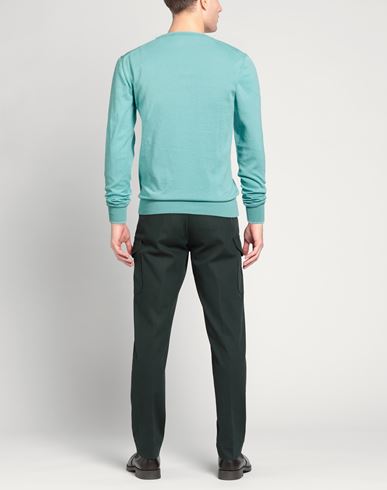 Man Sweater Turquoise Size 38 Cotton