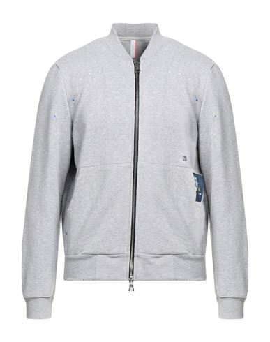 Man Sweatshirt Grey Size L Cotton