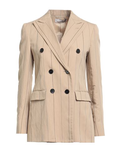Woman Blazer Beige Size 4 Viscose, Polyester