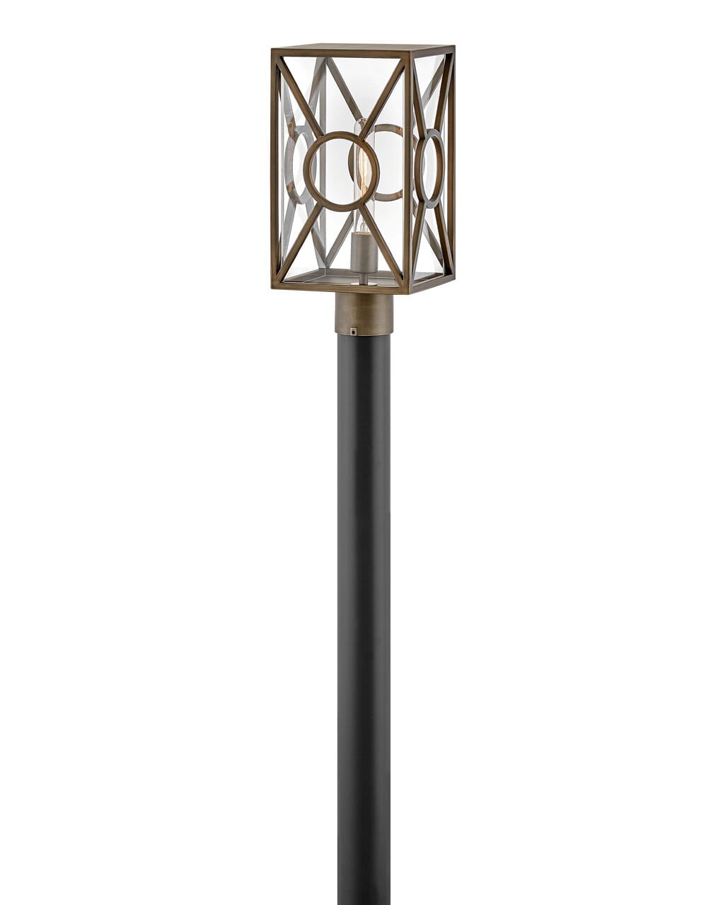 Burnished Bronze LED Post Top or Pier Mount from the Brixton Collection