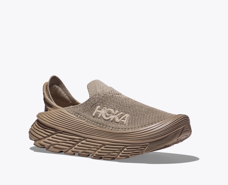 HOKA Restore TC Shoes in Dune/Oxford Tan