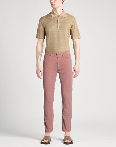 Man Pants Antique rose Size 31 Cotton, Elastane