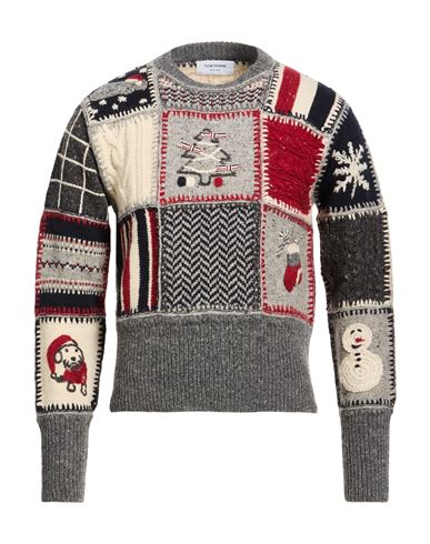 Man Sweater Grey Size 1 Wool, Mohair wool