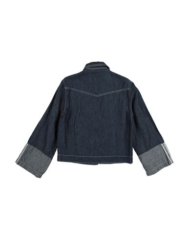 Kid Boy Denim outerwear Blue Size 10 Cotton, Linen