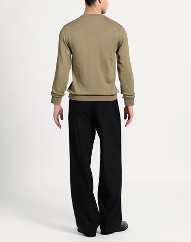 Man Sweater Military green Size S Cotton