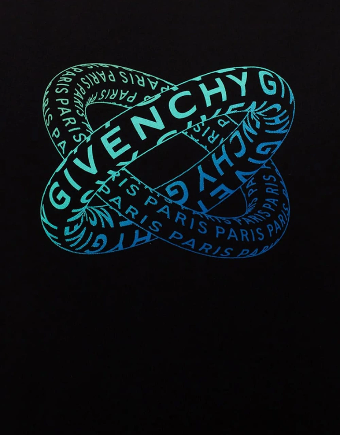 Men's Givenchy Infinity Rings Logo T-Shirt Black