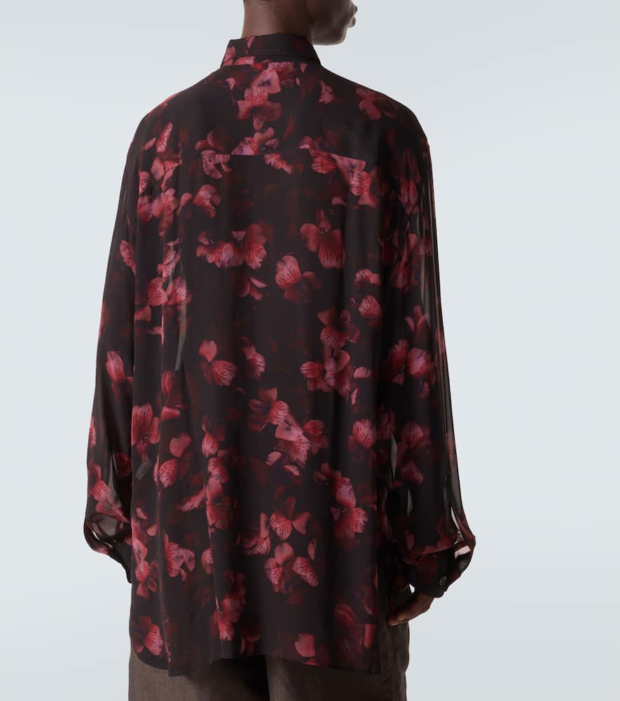 Sheer floral shirt