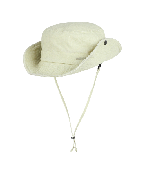 WASHED SAFARI BUCKET HAT YELLOW