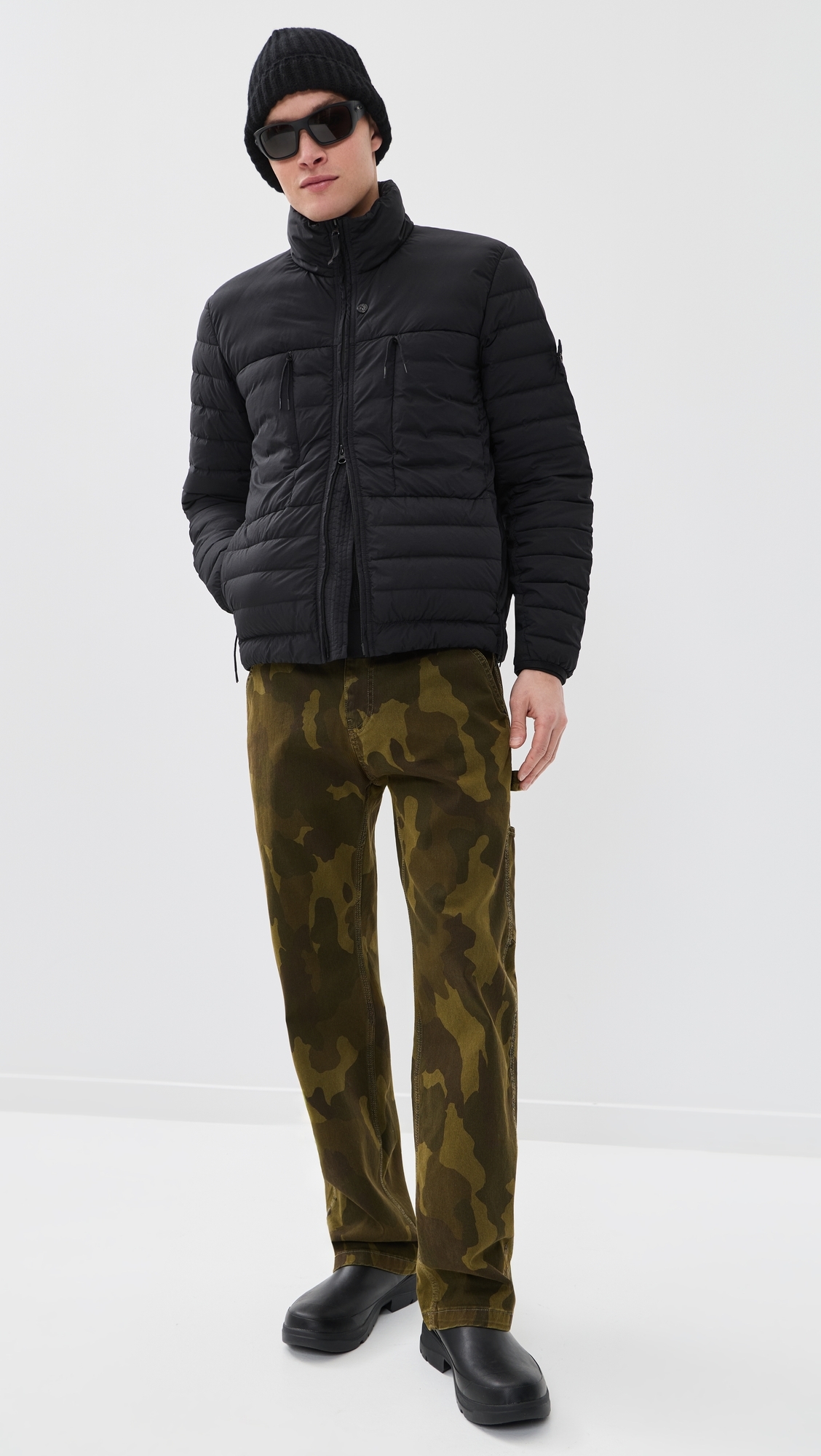 Nylon Down Jacket Black