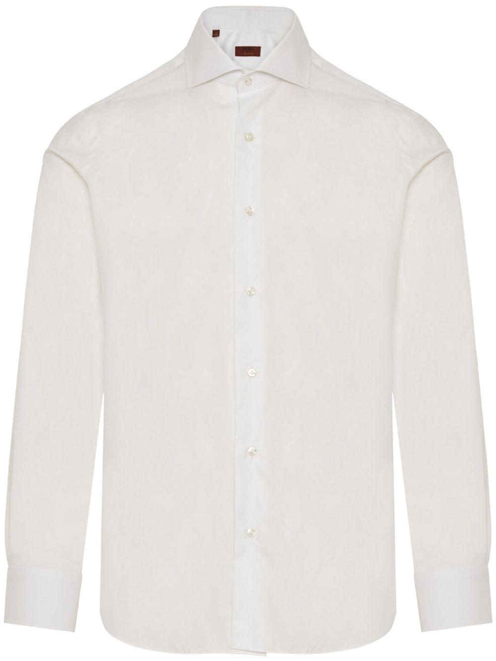 Spread collar shirt - White