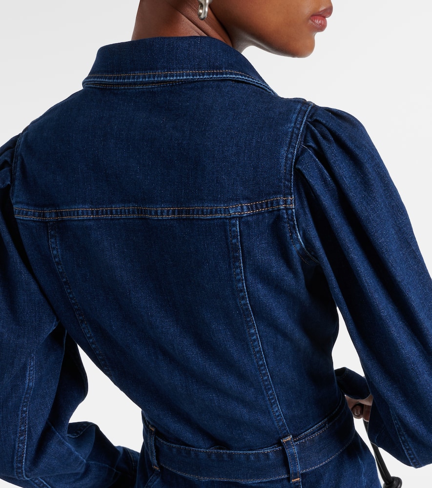 Denim midi dress