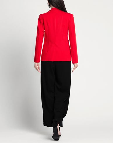 Woman Blazer Red Size 10 Viscose, Polyamide, Elastane