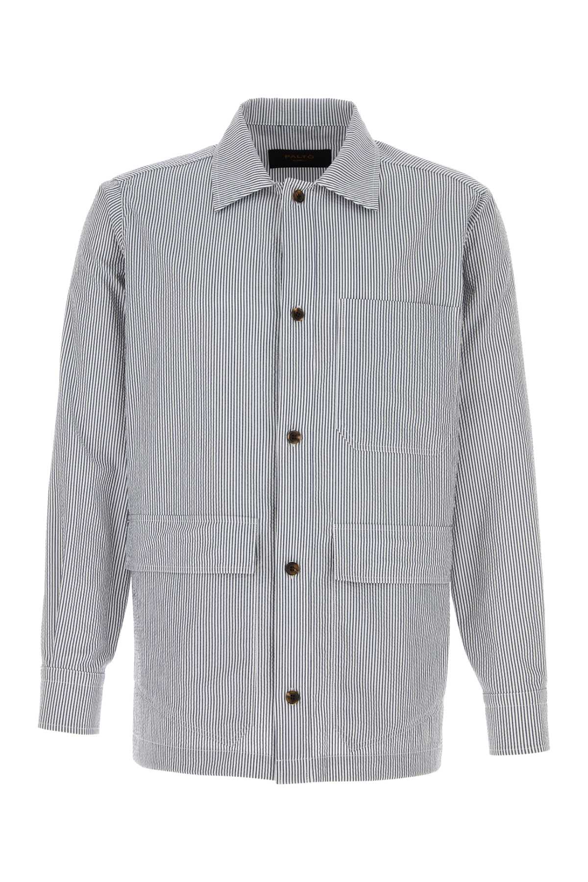 Seersucker Shirt — Blue