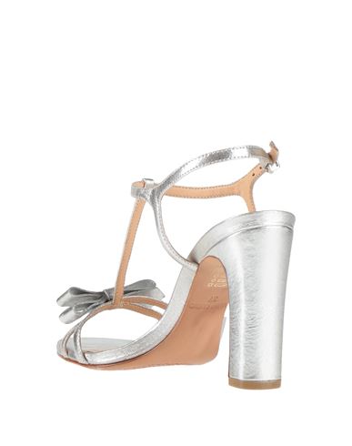 ) Woman Sandals Silver Size 7 Leather