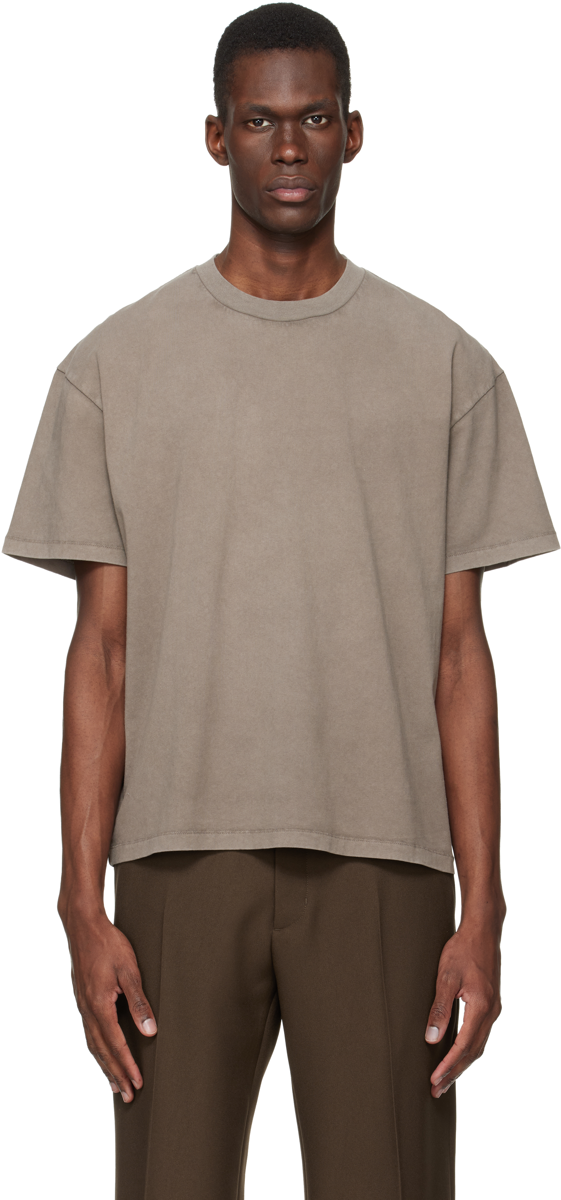 Taupe Back Logo T-shirt