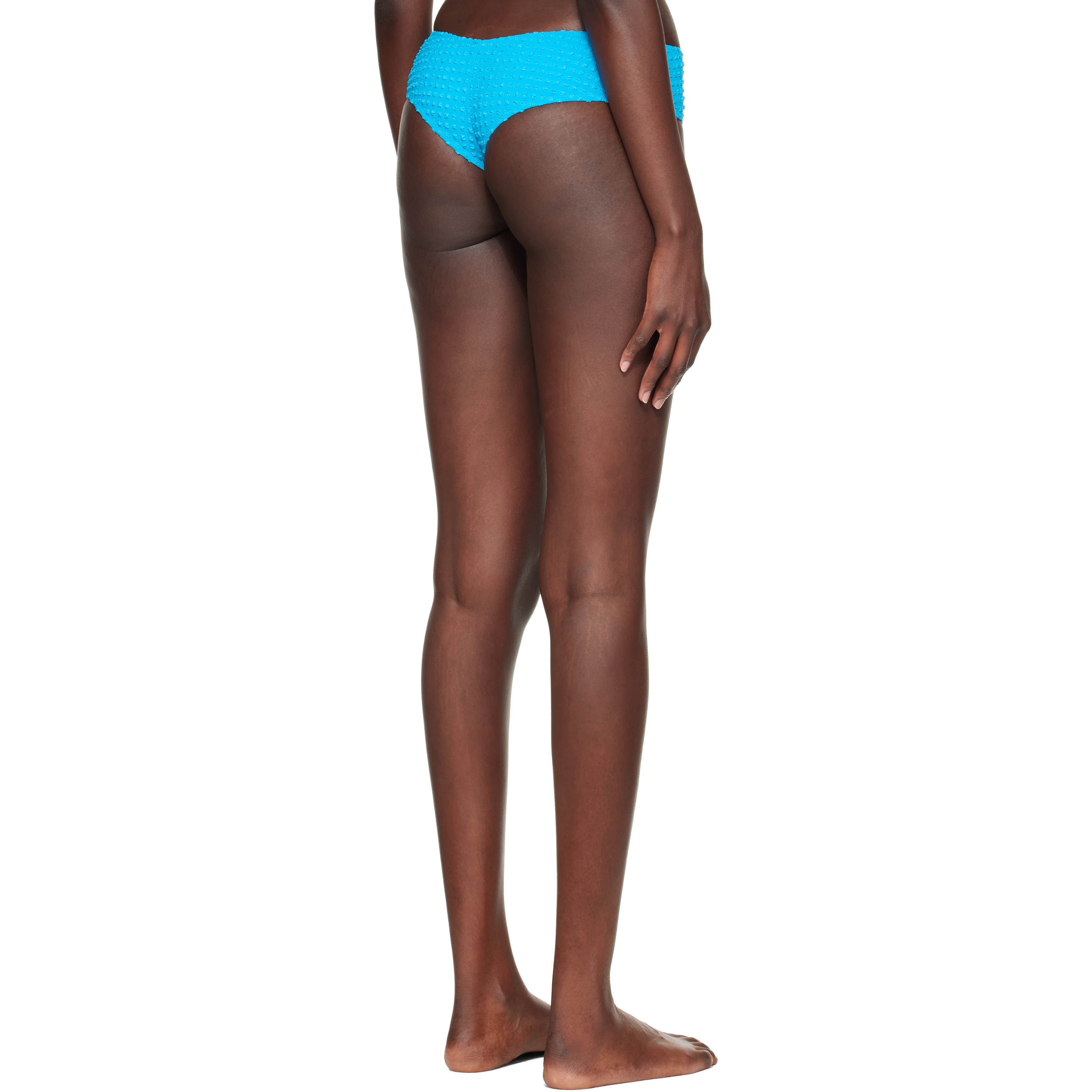 Blue Seersucker Bikini Bottom